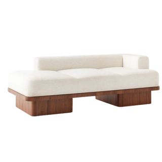 Serafin 81" Snow White Performance Fabric Daybed