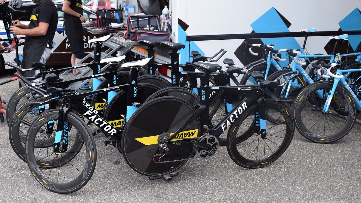 AG2R La Mondiale's Factor Slick time trial bikes