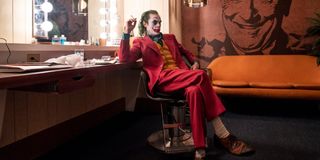 Joker sitting in the Murray Franklin green room, with a cigarette