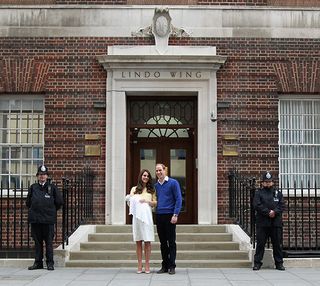 Catherine, Duchess of Cambridge and Prince William, Duke of Cambridge depart the Lindo Wing with their newborn daughter at St Mary's Hospital on May 2, 2015 in London, England. The Duchess was safely delivered of a daughter at 8:34am this morning, weighing 8lbs 3 oz who will be fourth in line to the throne. (Photo by Chris Jackson/Getty Images)