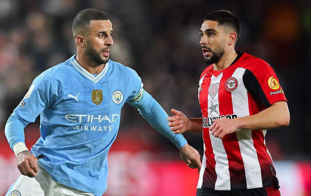 Brentford&#039;s Neal Maupay and Man City&#039;s Kyle Walker became embroiled in a war of words.