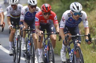 Remco Evenepoel and QuickStep-AlphaVinyl on stage 7 at the Vuelta a Espana