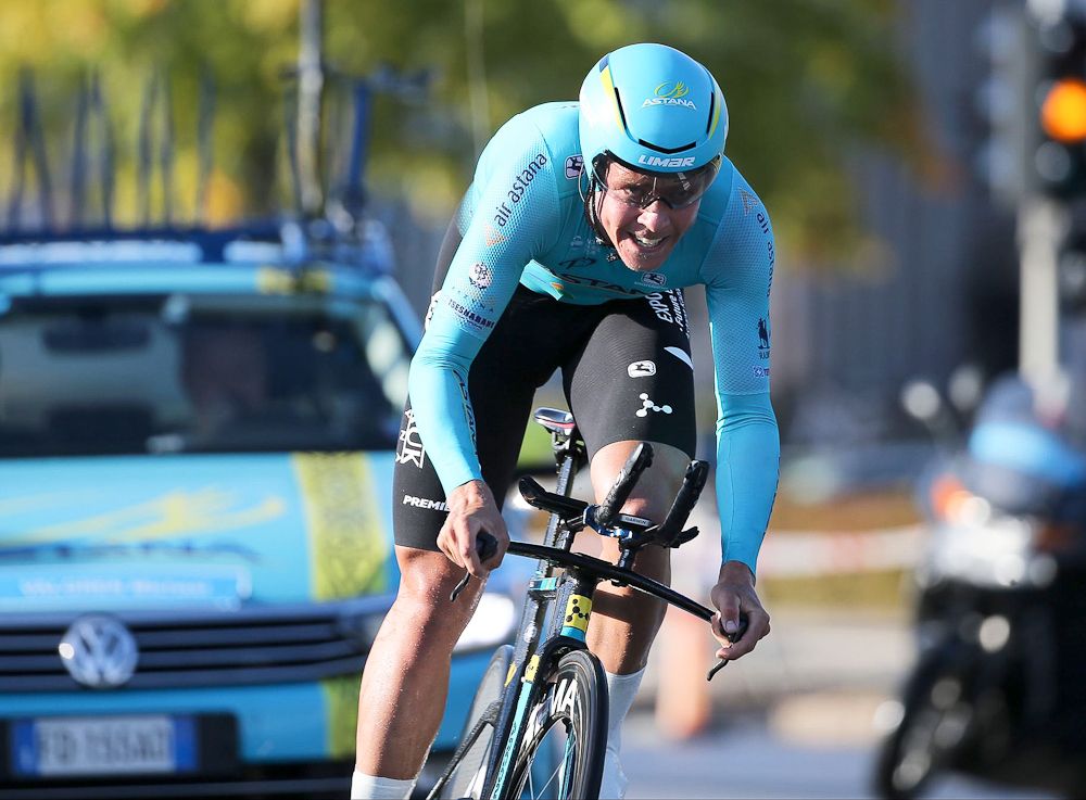 Michael Valgren (Astana) during stage 4 at the Tour of Denmark