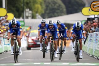 Deceuninck-QuickStep in the team time trial at the Tour de France