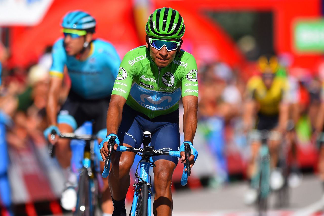 Nairo Quintana at the Vuelta a Espa&ntilde;a