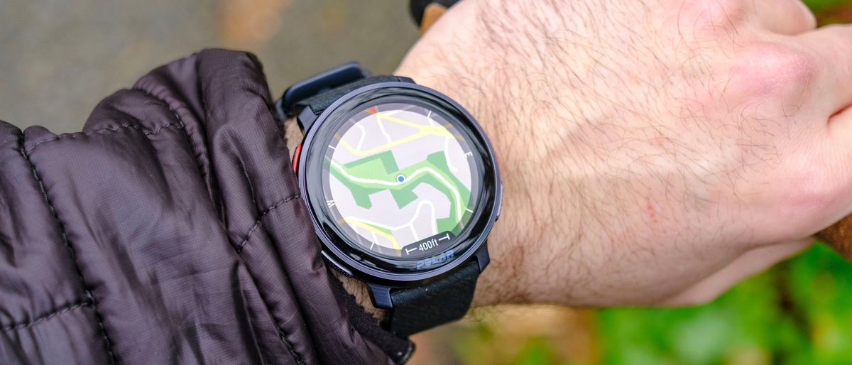 Polar Vantage V3 on the wrist of our reviewer.