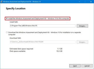 Install the Windows Assessment and Deployment Kit