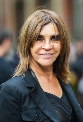 Carine Roitfeld with shoulder length haircut