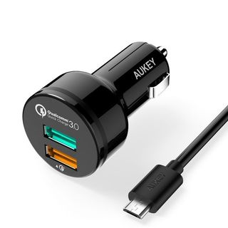 aukey dual-port car charger