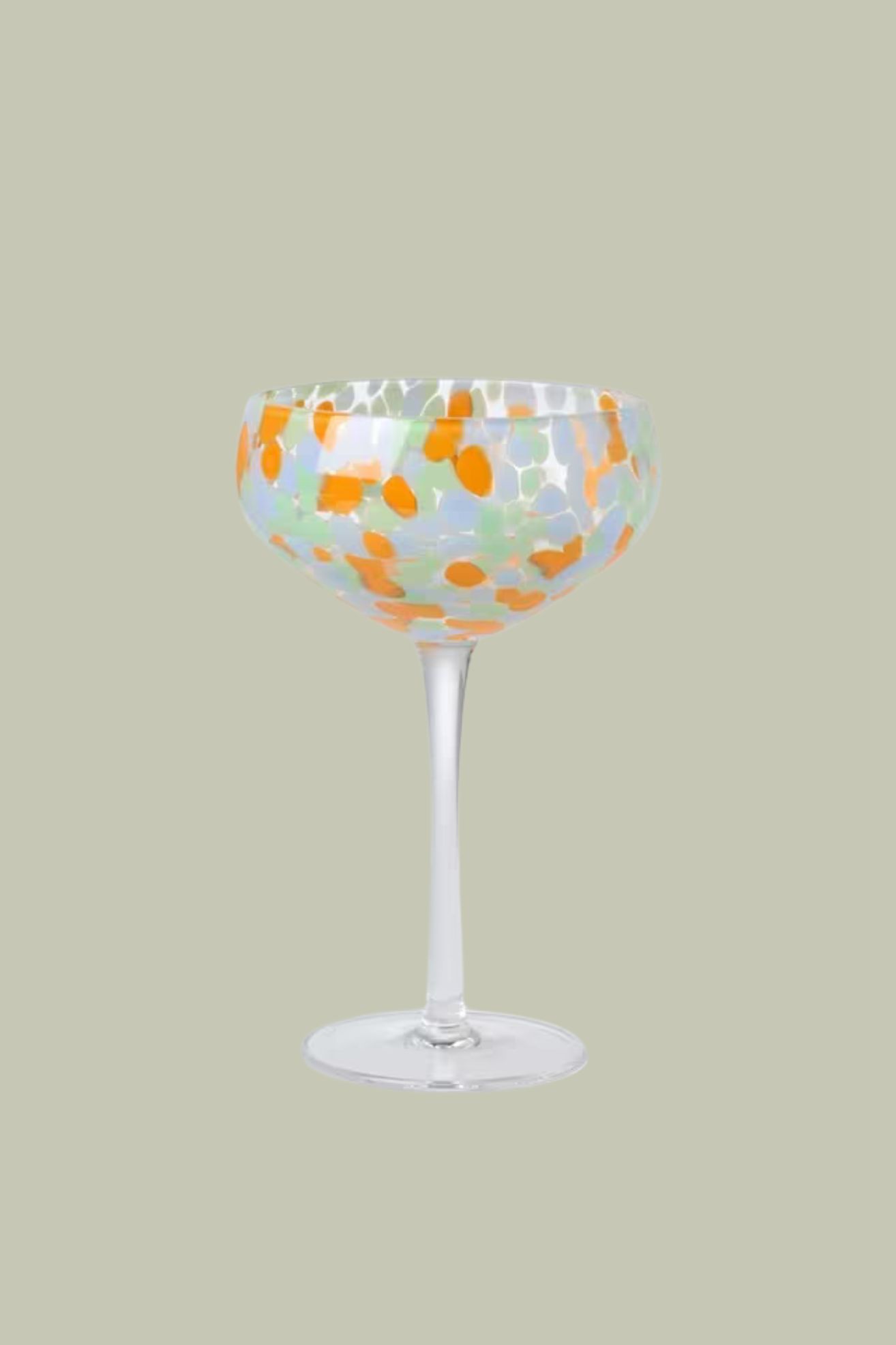 John Lewis, John Lewis Confetti Coupe Cocktail Glass, 388ml, Multi