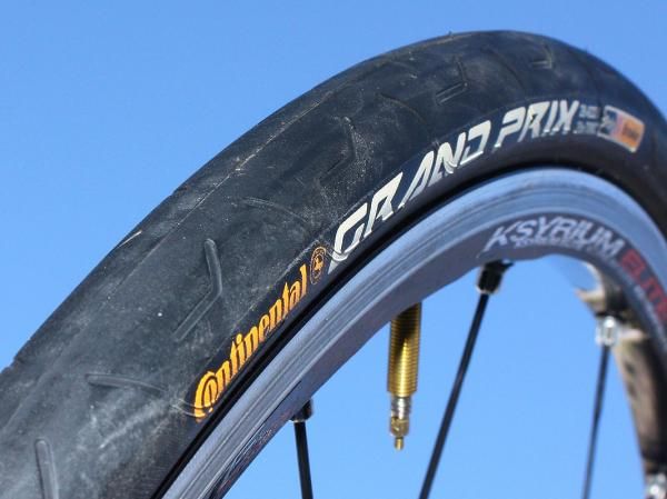 The Grand Prix's Black Chili rubber compound grips well and rolls notably quickly. A Poly-X breaker belt beneath the tread is on hand to help prevent punctures.