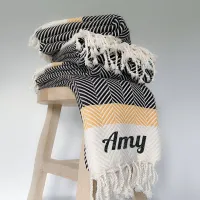 19. Personalized Recycled Cotton Throw: View on Not on the High Street