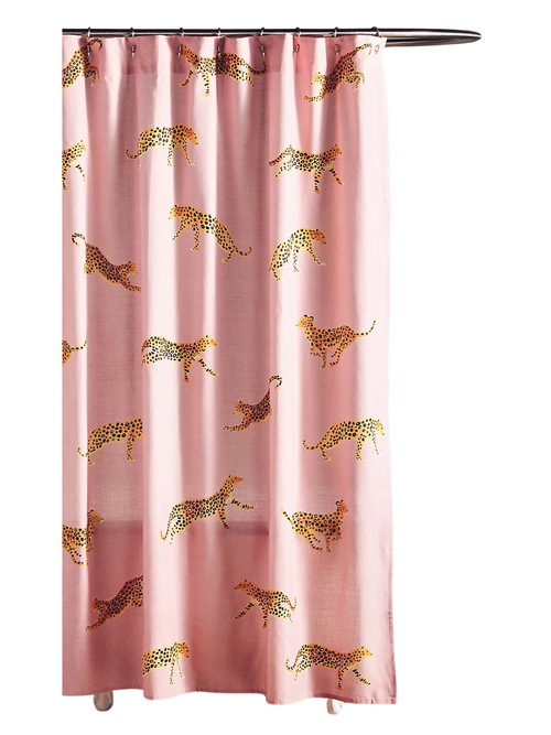 Leopard Organic Cotton Shower Curtain