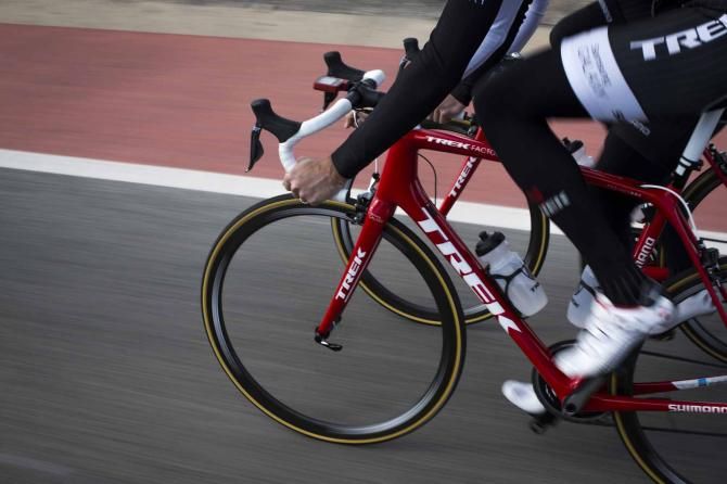 Logging the miles at the Trek Factory Racing camp.