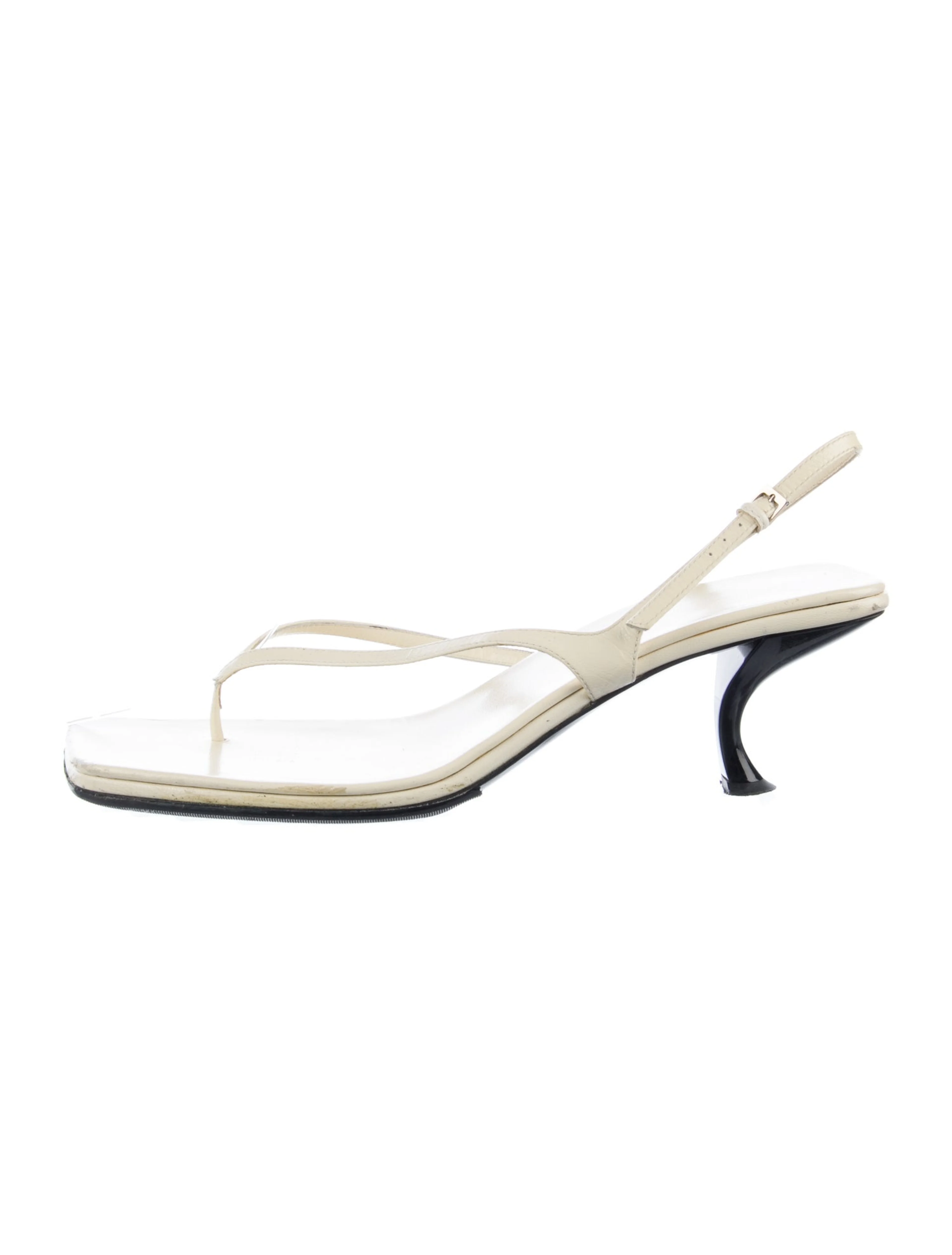 The Row, Constance Leather Slingback Sandals