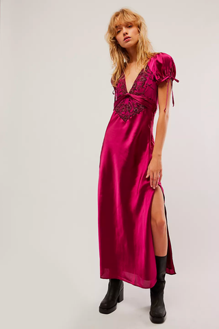 Red Color Trend 2023 | Free People Cooper Maxi Dress