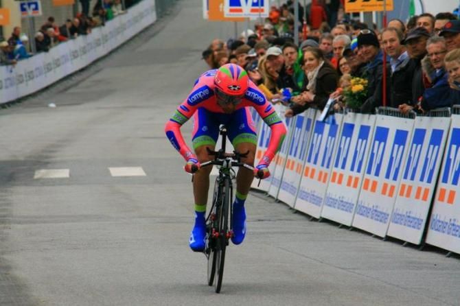 Diego Ulisso (Lampre-Merida) sprints to the line