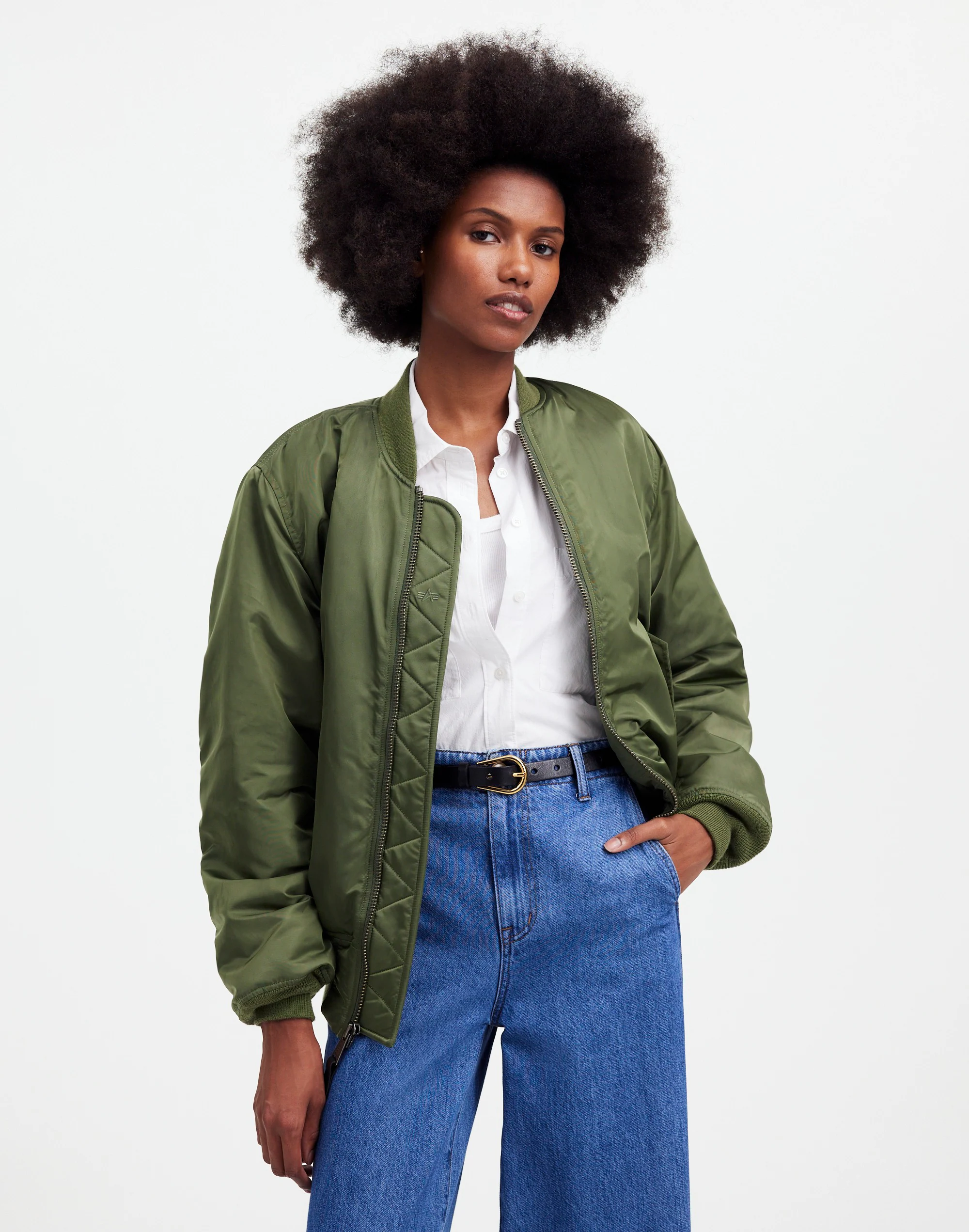 Madewell X Alpha Industries Ma-1 Flight Jacket