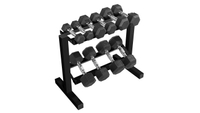 CAP Barbell 150 LB Dumbbell Set with Rack: was $449.99, now $374.88 at Amazon
