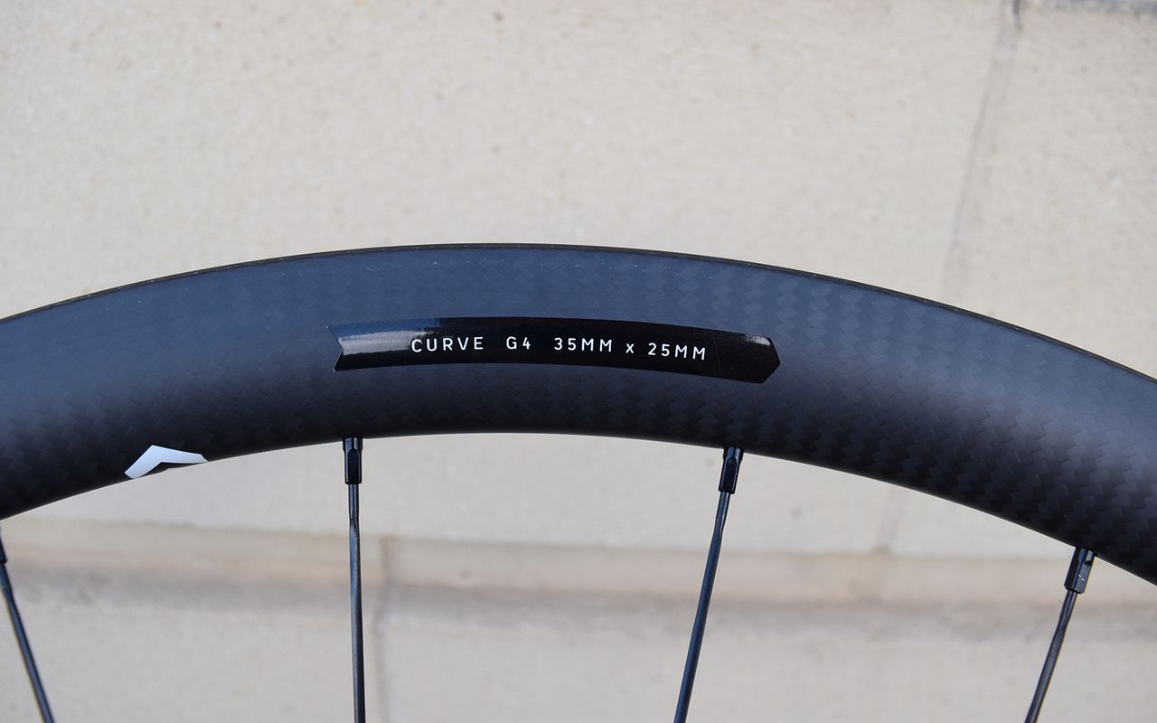 The rims are available in 25mm, 35mm, 45mm, or 55mm rim depths
