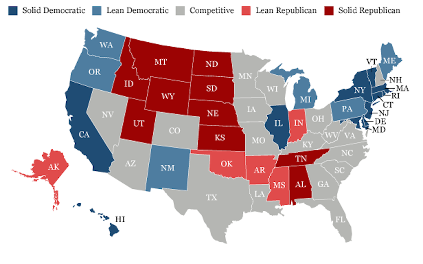 The South isn&amp;#039;t as &amp;quot;red&amp;quot; as you think