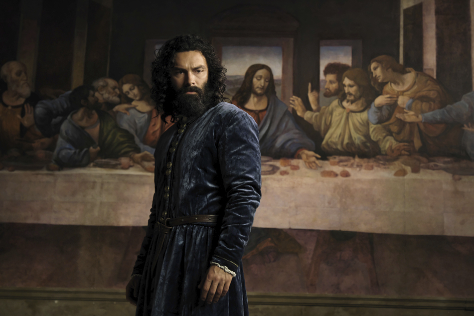 TV tonight Aidan Turner as Leonardo da Vinci
