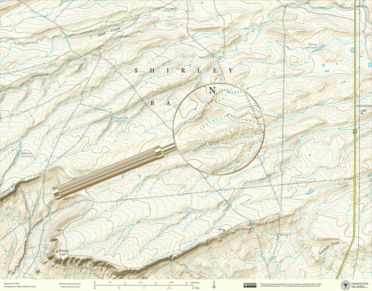 Map featuring hidden endangered species