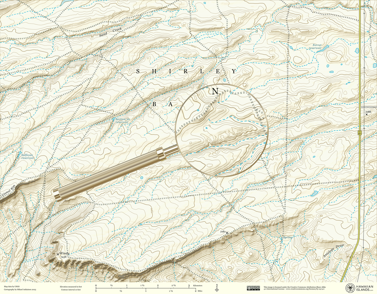 Map featuring hidden endangered species