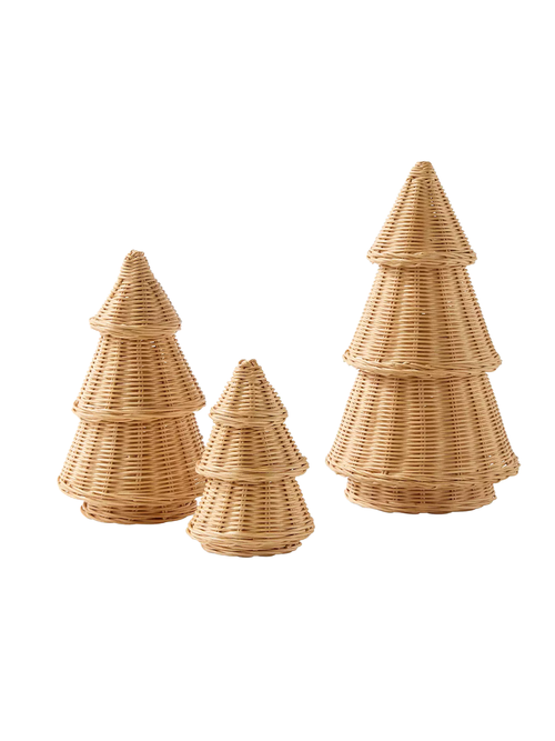 Wicker Trees (Set of 3)