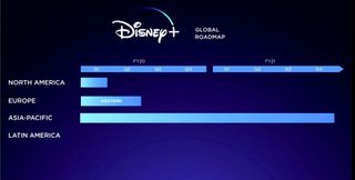 Disney+ global roadmap