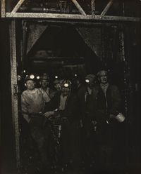Coal miners underground. 