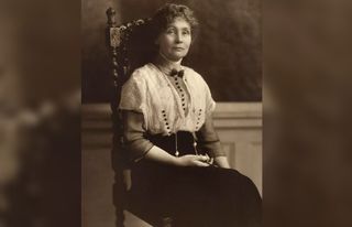 Emmeline Pankhurst photographed in 1913.