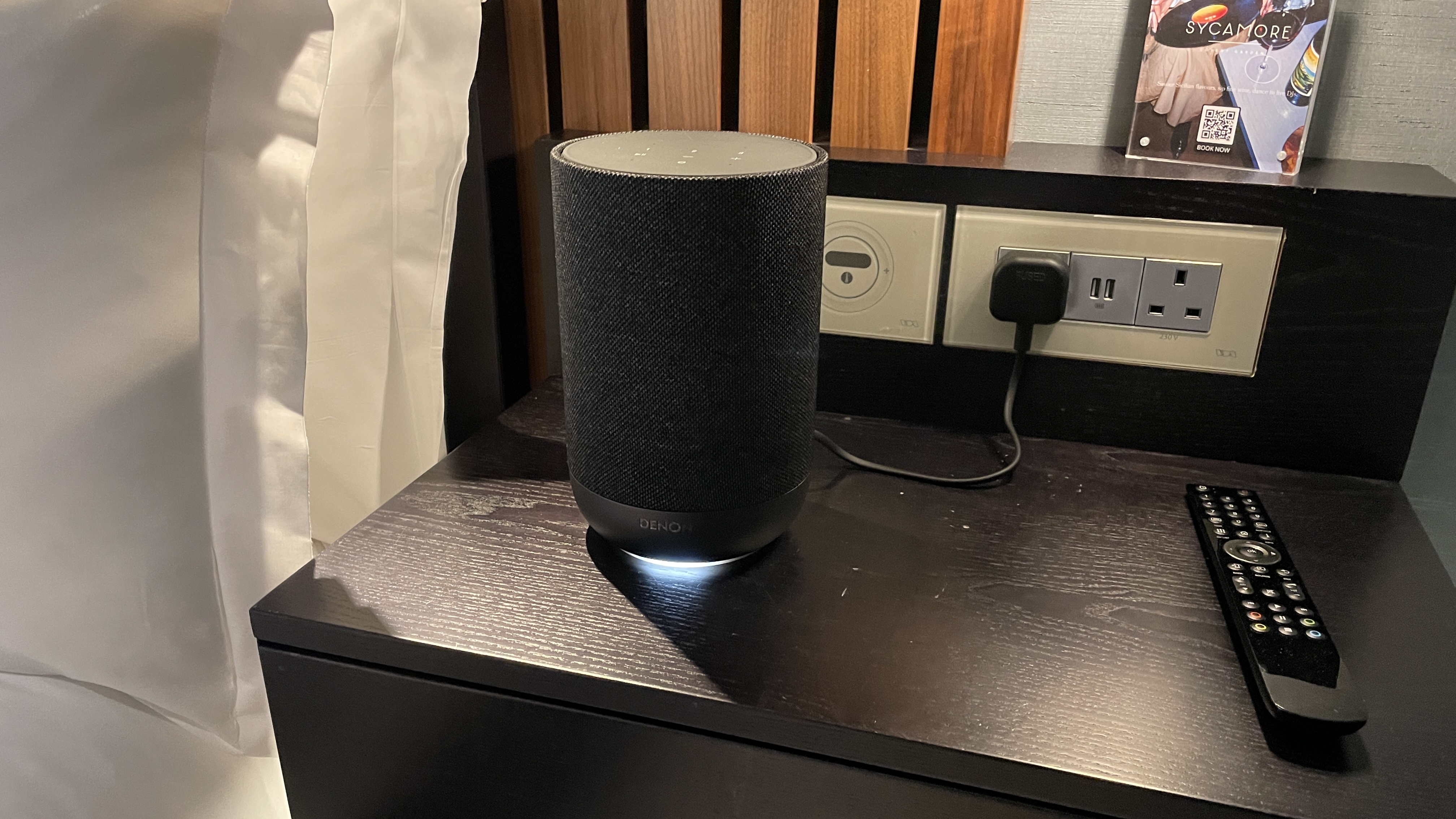 Denon 200, 400 and 600 in a very nice hotel room