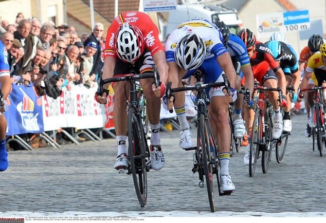 Kenny Dehaes just nudges out Tom Van Asbroeck (Topsport Vlaanderen &ndash; Baloise) for the win