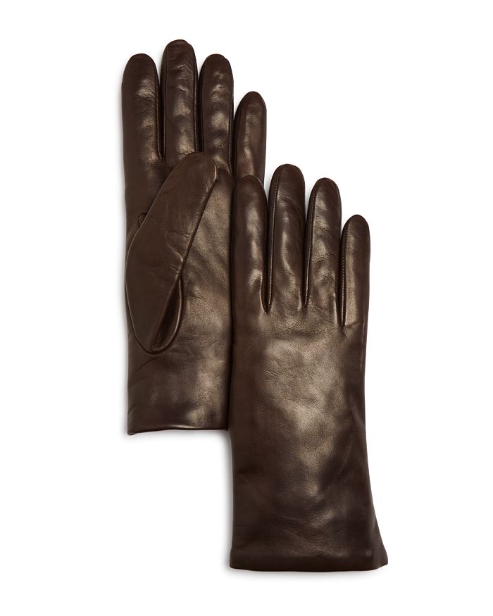 Cashmere-lined leather gloves 