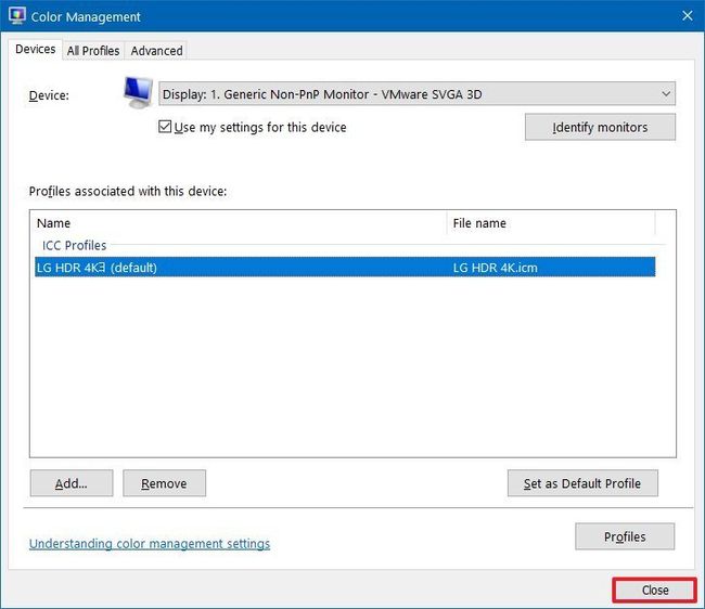 How to find the right color profile for your monitor using Windows 10