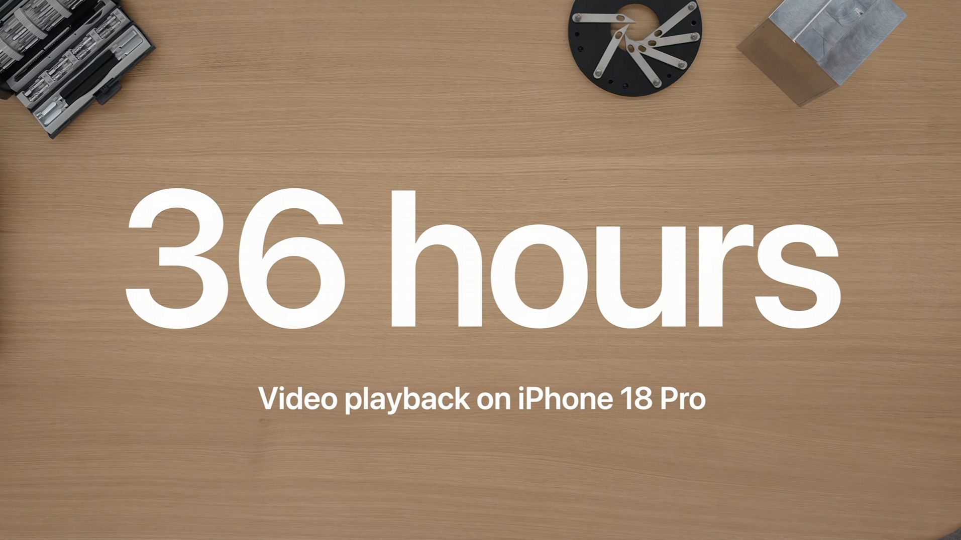 Screenshot from Apple's September 2026 event