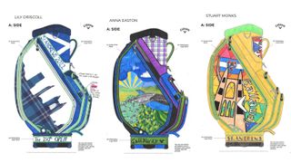 Three of the final designs in the Big Bag Trail