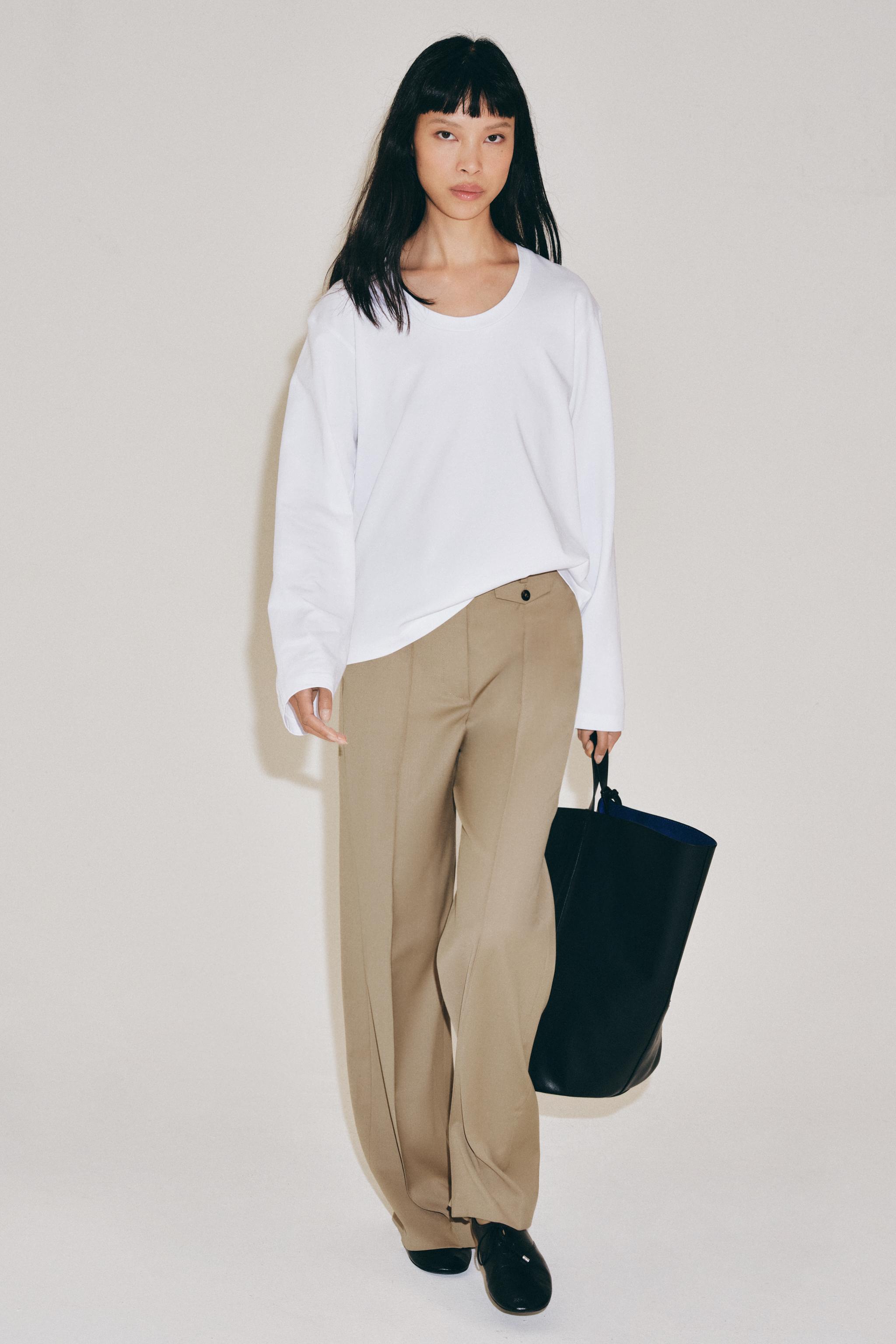Round Neck T-Shirt - White - S
