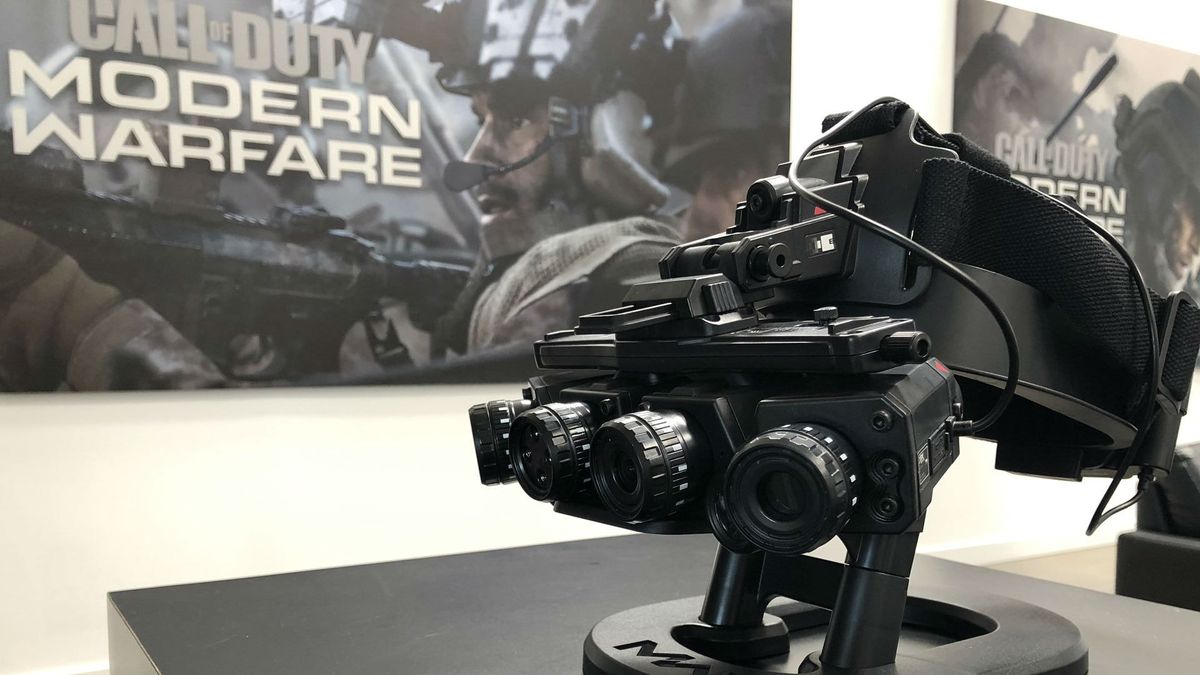 The Modern Warfare Dark Edition night vision goggles are a sight