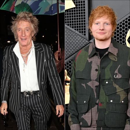 Rod Stewart and Ed Sheeran.