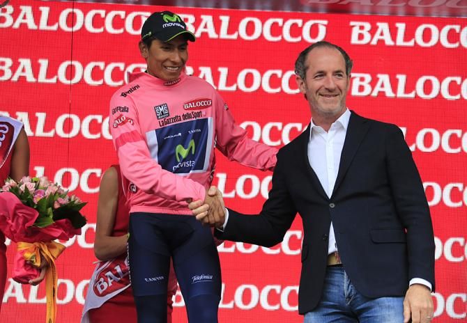 Another pink jersey for Nairo Quintana (Movistar)