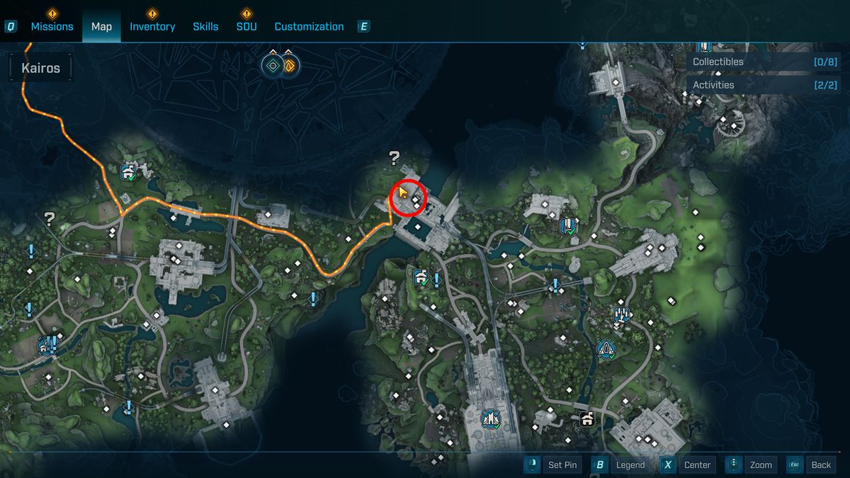 Borderlands 4 Birt's Bees location: A map with a red circle highlighting where to find and farm the Sludgemaw boss to get Birt's Bees.