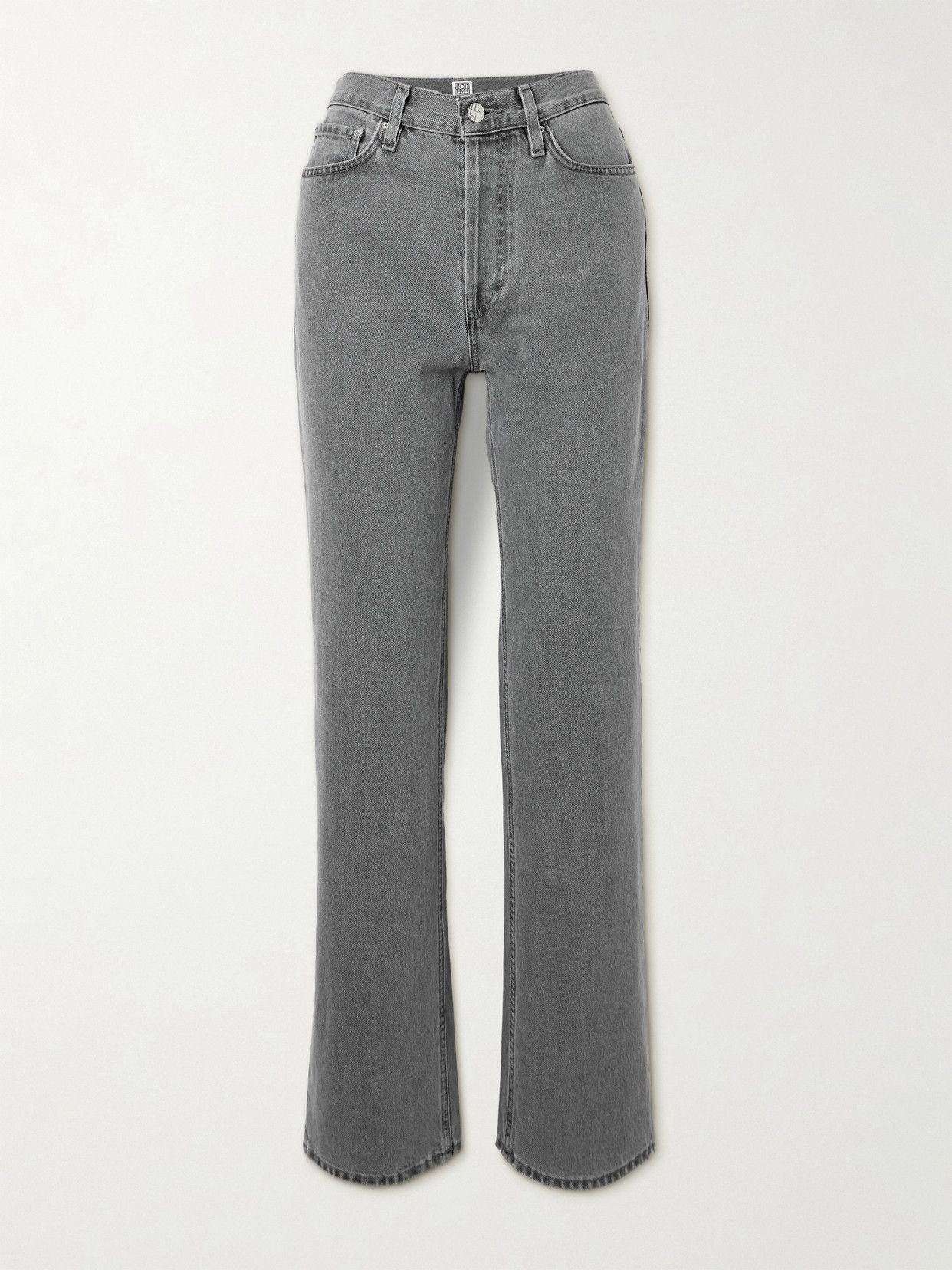 High-Rise Straight-Leg Organic Jeans