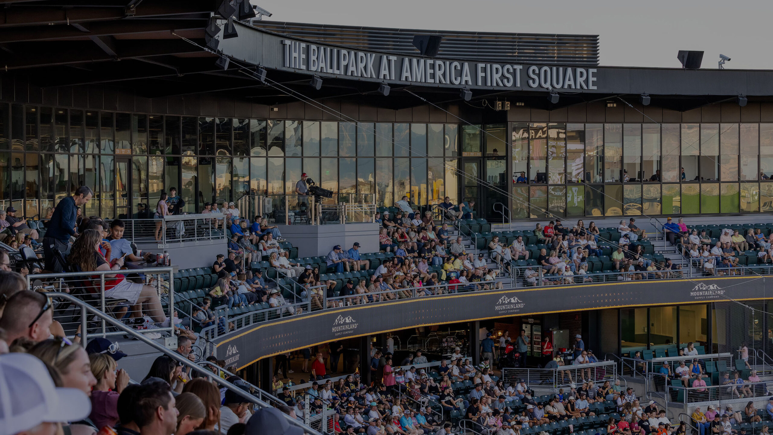 The Salt Lake Bees Ballpark at America First Square.
