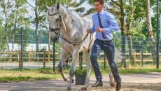 Luhm&uuml;hlen Horse Trials final trot-up: Christoph Wahler and Carjatan S lie second