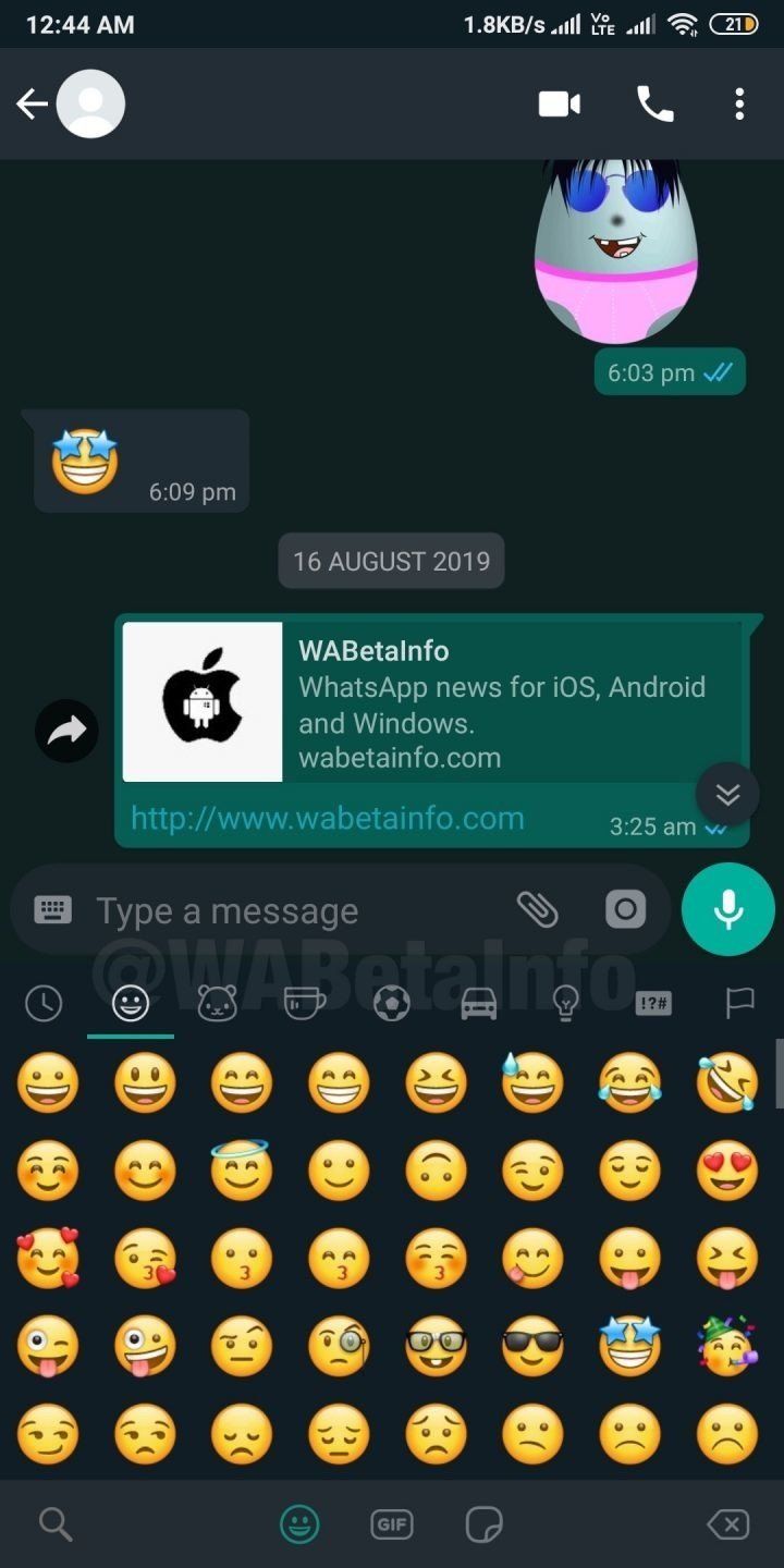 WhatsApp Beta Dark Mode