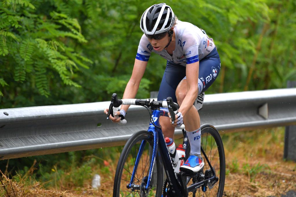 Brodie Chapman (FDJ Nouvelle-Aquitaine Futuroscope) on stage 3 at the Giro d&#039;Italia Donne