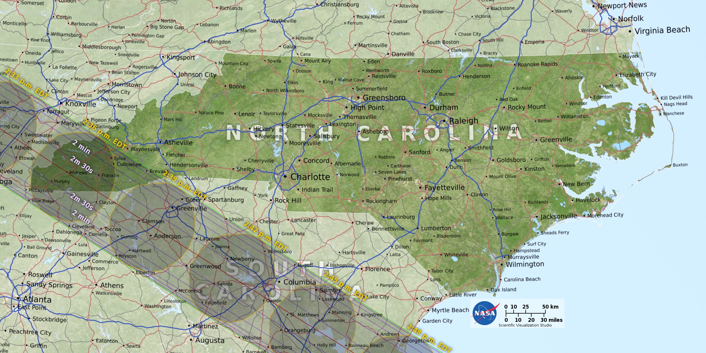 Here Are the Best Maps of the 2017 Solar Eclipse (and a Printable ...