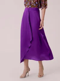 'Grace' Silk Midi Skirt ($240.00) £111.60| Maksu